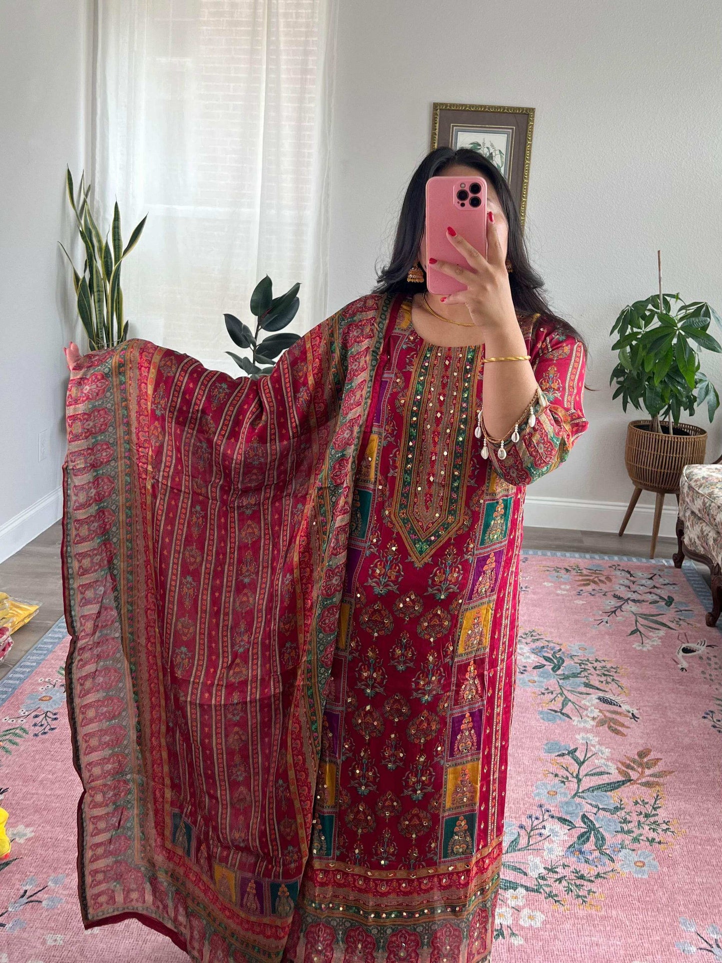 Rajasthani print Kurtha set - Bungma Wares