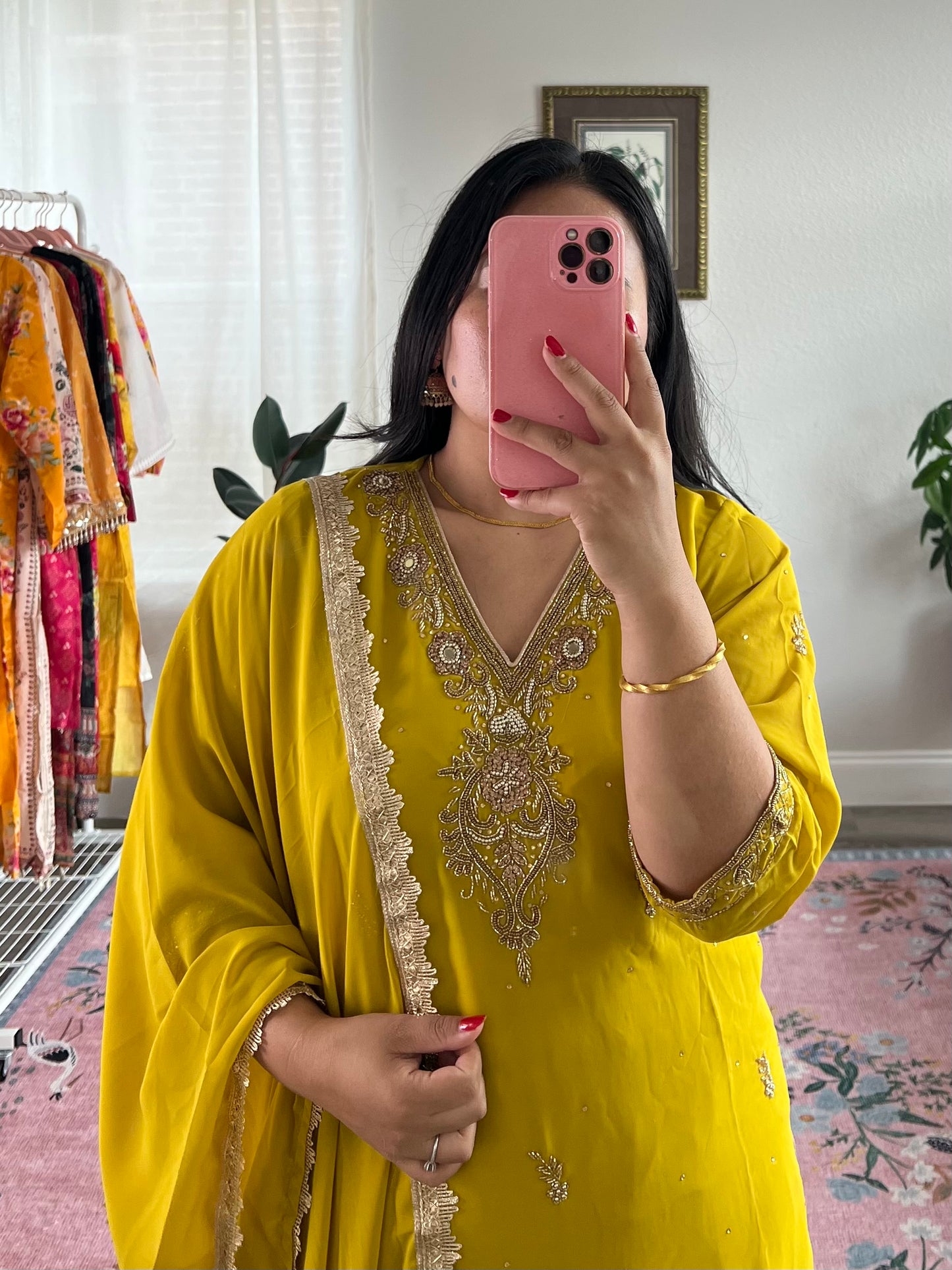 Designer georgette kurtha set