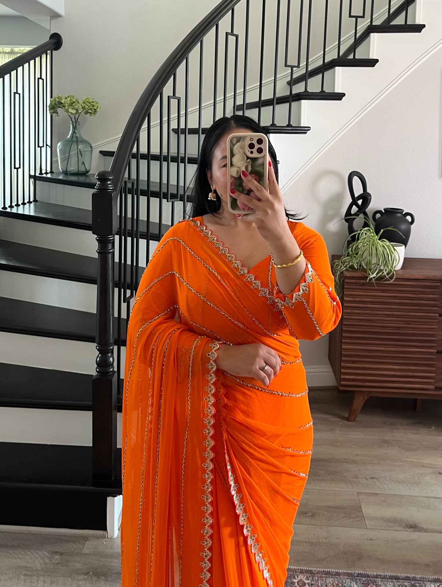 Orange saree