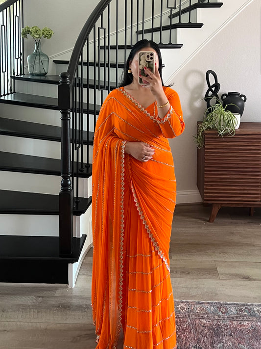 Orange saree